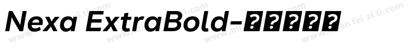 Nexa ExtraBold字体转换